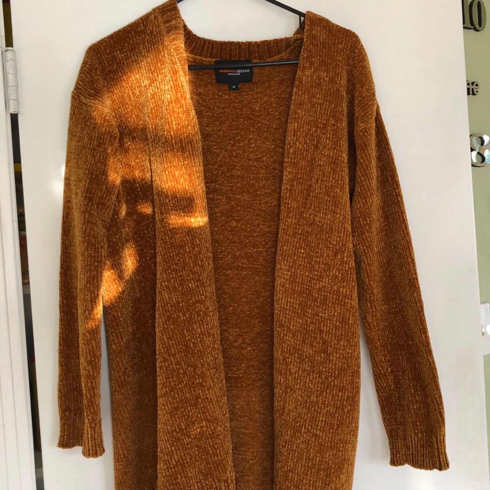 dark yellow soft cardigan